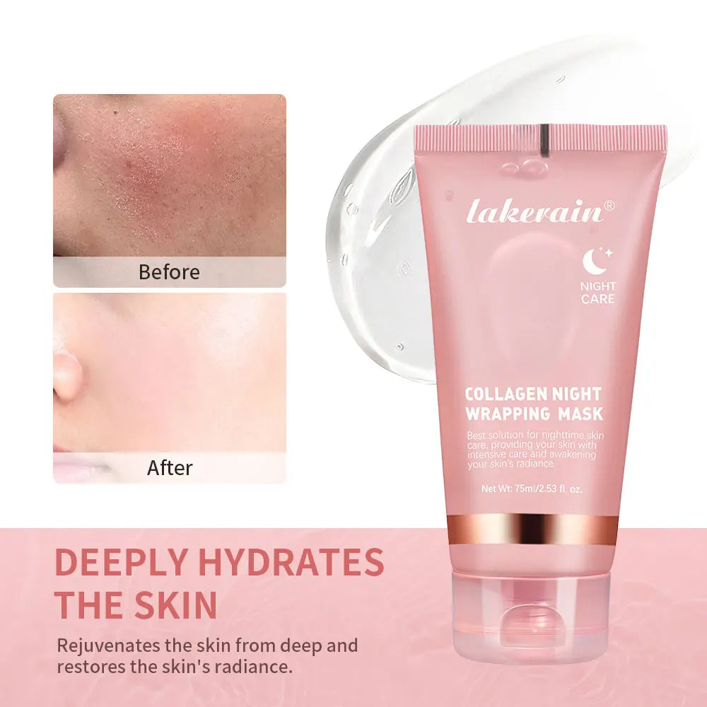 Collagen Night Wrapping Mask – Korean-Inspired Overnight Elasticity Boost