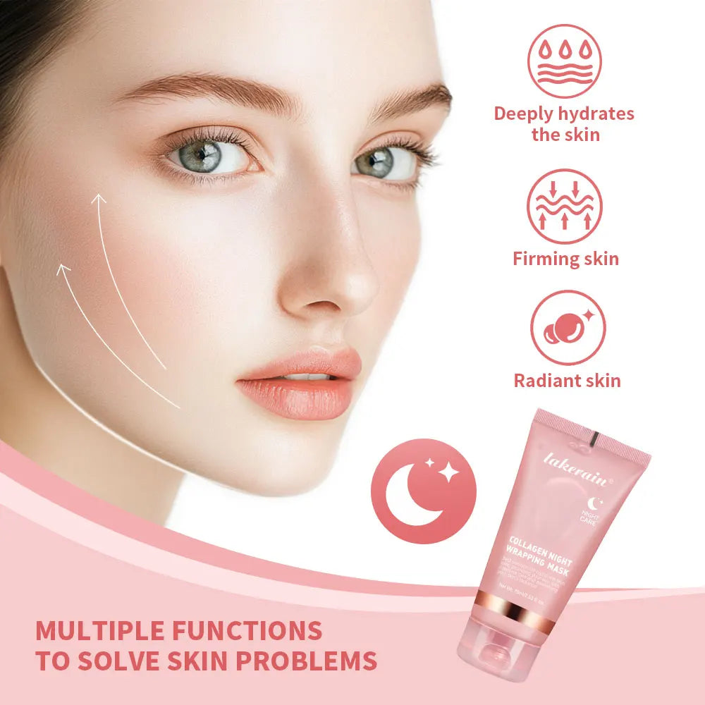Collagen Night Wrapping Mask – Korean-Inspired Overnight Elasticity Boost